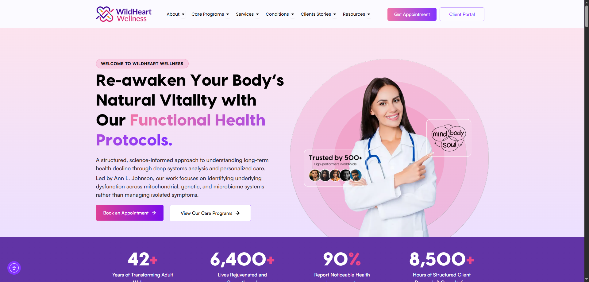 Wild Heart Wellness - Functional Medicine & Wellness Platform